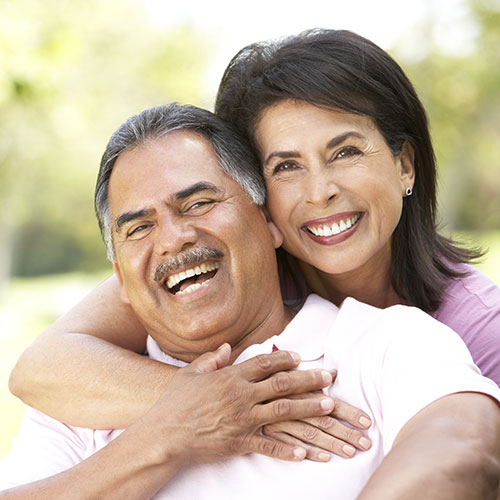 couple with white teeth